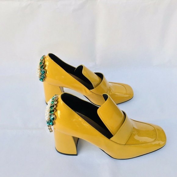 COLIAC Embellished Leather Kate Crystals Heels - Picture 6 of 9